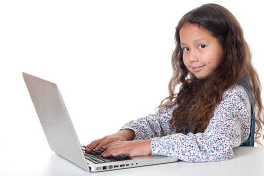 Girl with laptop