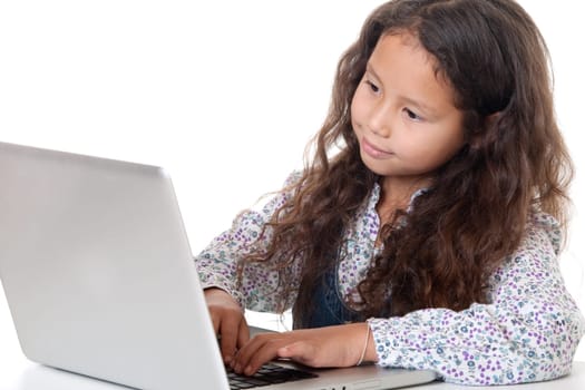 Girl with laptop