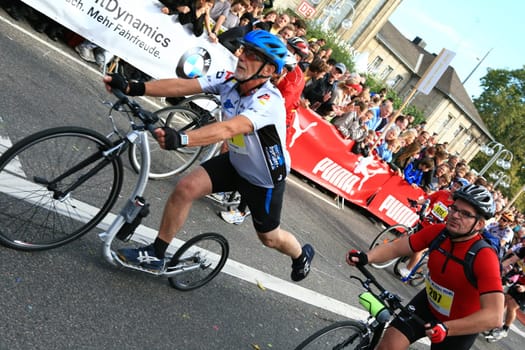 Scooters at the Cologne Marathon