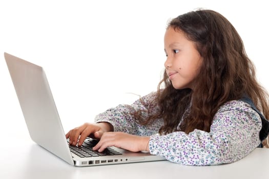 Girl with laptop