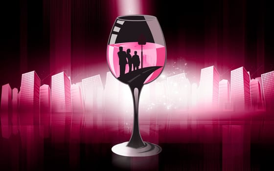 Man and wine