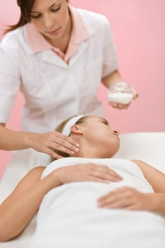 Body care - woman cosmetics treatment