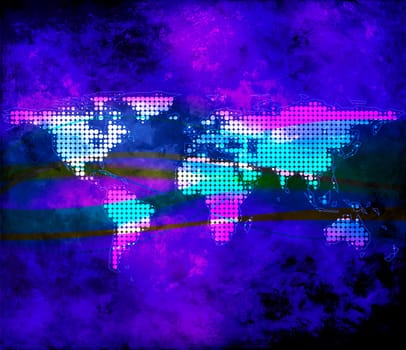 World World Map Background