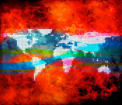 World World Map Background
