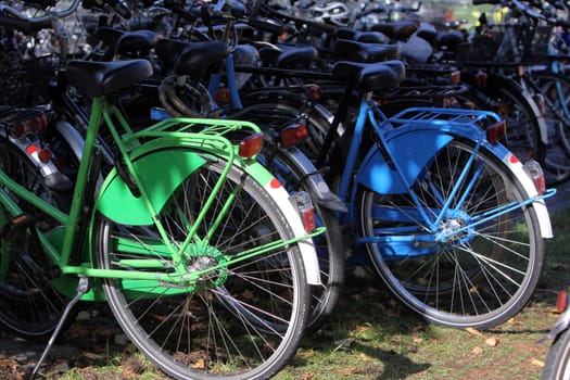 Bicycle parking lot
