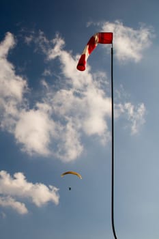 paraglider wind hose anemometer