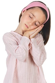 sleeping lovely girl