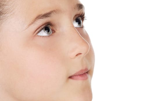 eyes watching upwards