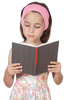 girl reading a book