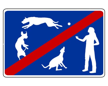 Traffic signs for dogs
