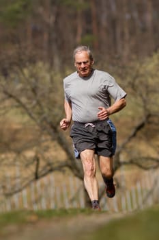 Senior running