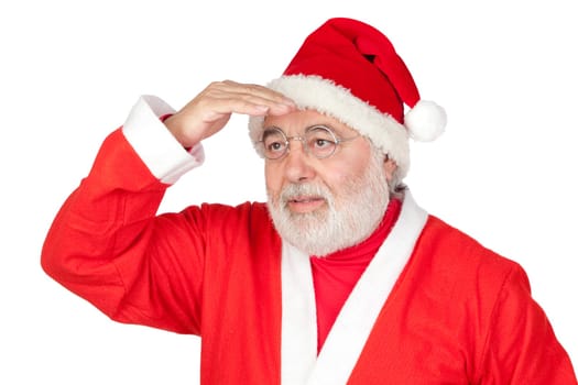 Santa Claus looking