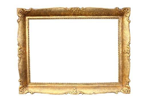 Gold plated wooden picture frame
