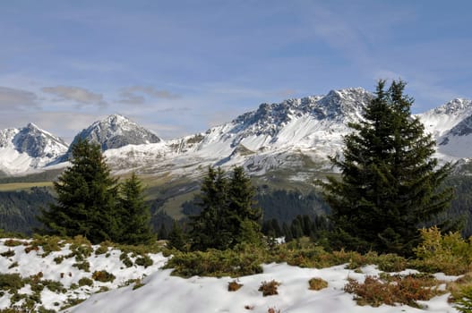 Mountain landscape Arosa IV