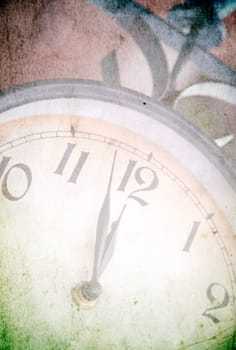 Vintage photo of clock