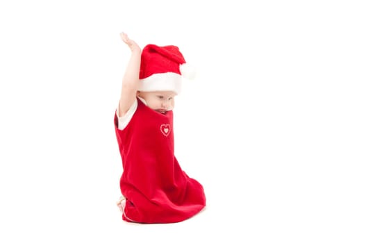Little christmas baby girl