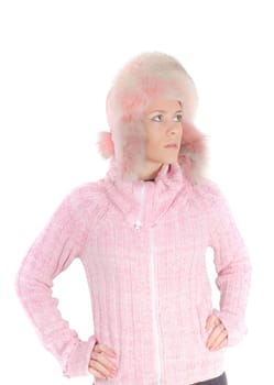 Beutiful woman in pink