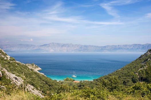 Divna bay from above