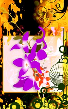 Illustration of orchid