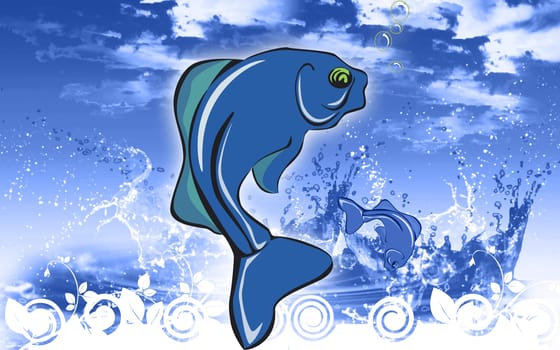 fish swimming underwater