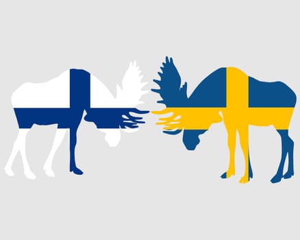 Fighting Moose