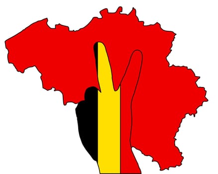 Belgian hand sign