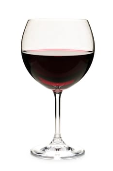 Red wine in glass