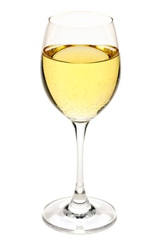 White wine in glass