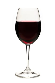 Red wine in glass