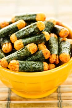 Rice and seaweed crackers Nori Maki