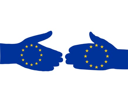 European handshake