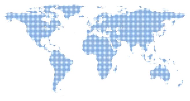 World Map Grid Background
