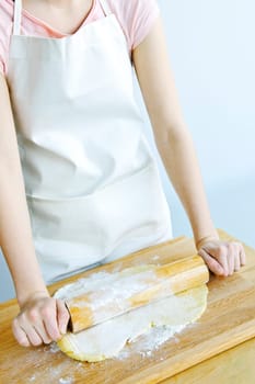 Rolling out cookie dough