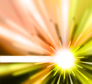 Fireworks Illustration Gold
