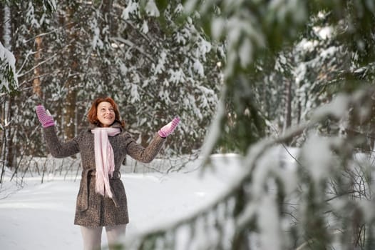 Woman in forest