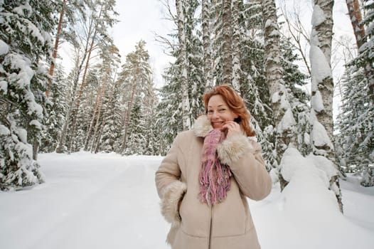 Woman in forest