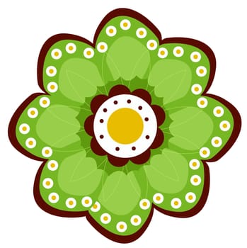 green flower