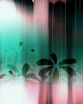 watercolor of flower background