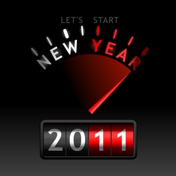 2011 counter on the dashboard