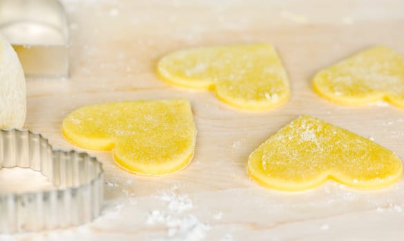 Making shortbread cookies