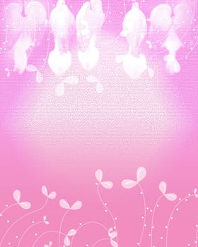 pink leaves background