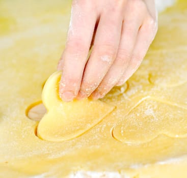 Making shortbread cookies