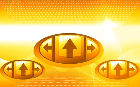 buttons and direction arrows