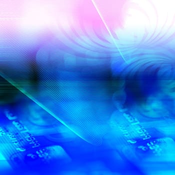 Abstract texture of Credit Card