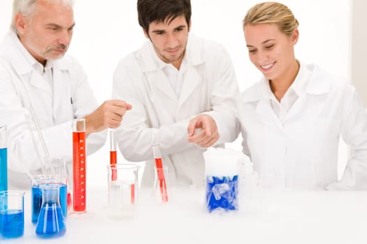 Chemistry experiment - scientists in laboratory