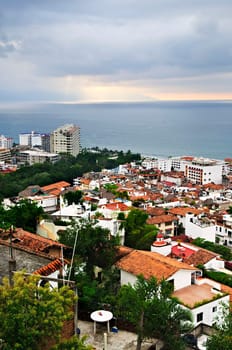 Cityscape in Puerto Vallarta, Mexico