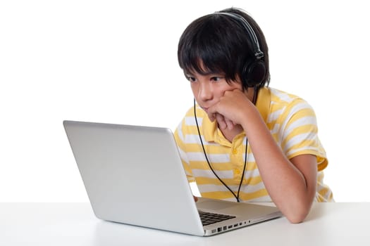 Boy with laptop