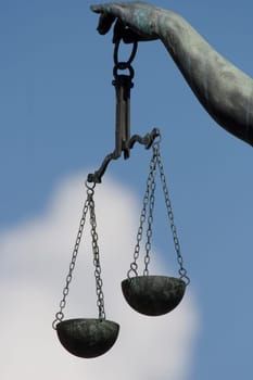 Scales of the Justicia Fountain at Frankfurt's Römer