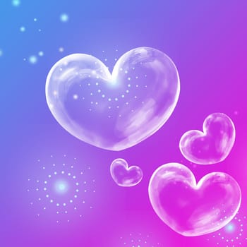 abstract background with heart