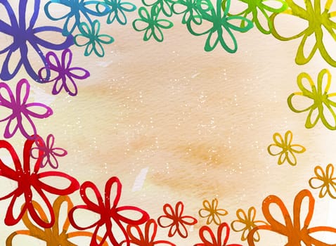 watercolor flower background
